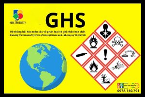 Biểu tượng cảnh báo hóa chất nguy hiểm theo tiêu chuẩn GHS dùng trong nhà máy và kho hóa chất