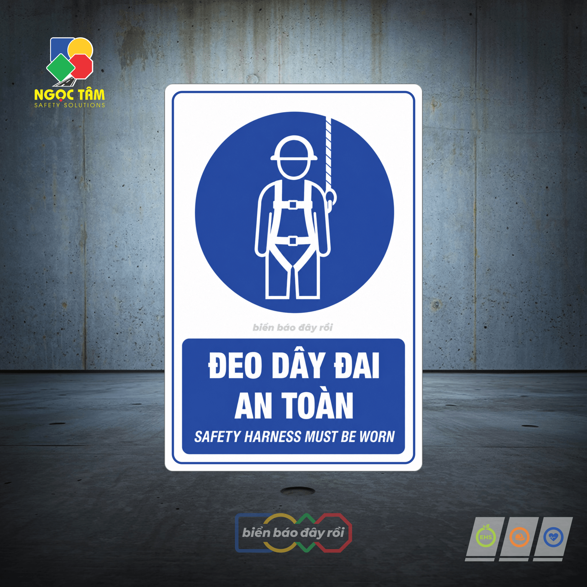 Biển báo bắt buộc đeo dây an toàn