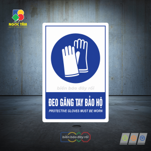 Biển báo bắt buộc đeo găng tay