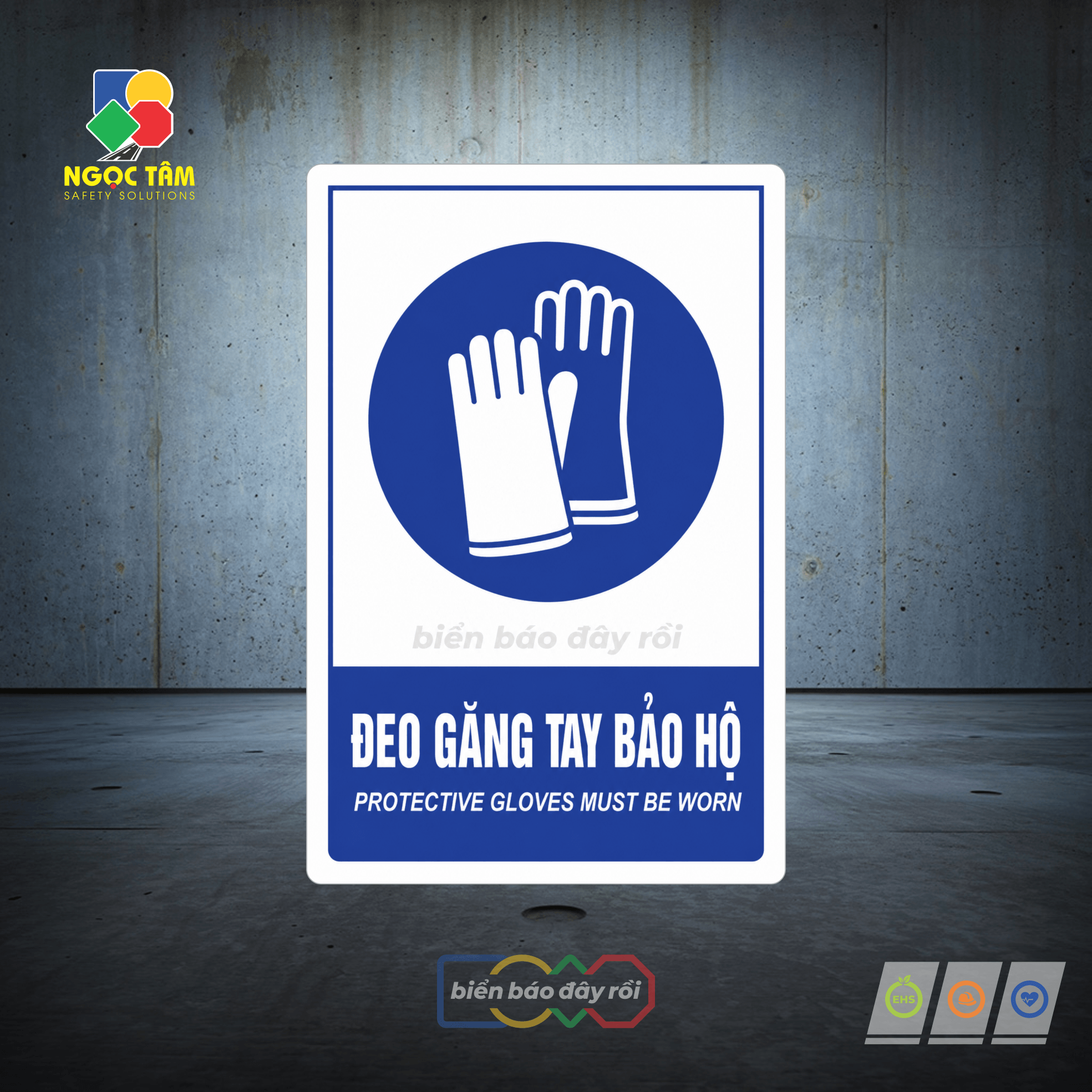 Biển báo bắt buộc đeo găng tay