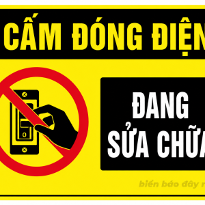Biển báo cấm đóng điện