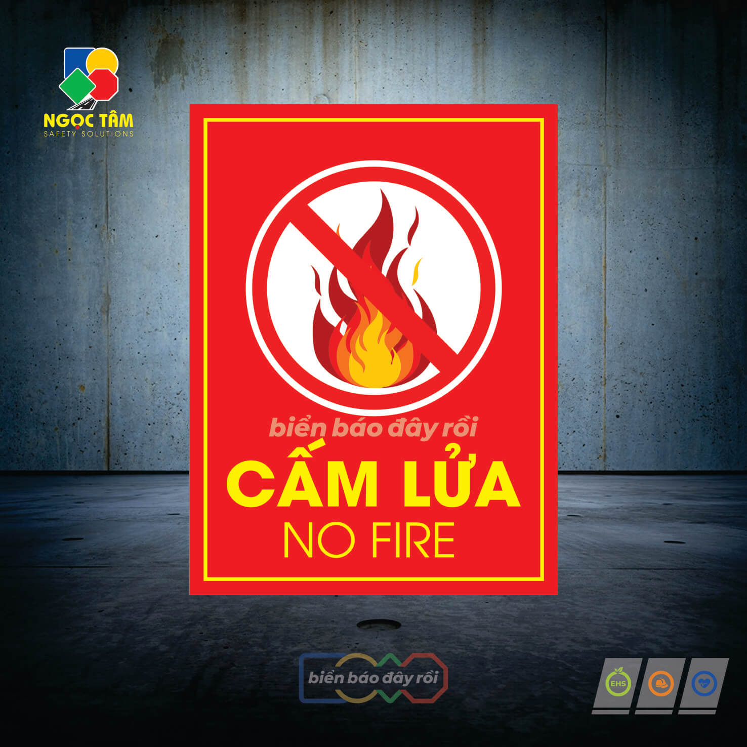 Biển báo cấm lửa