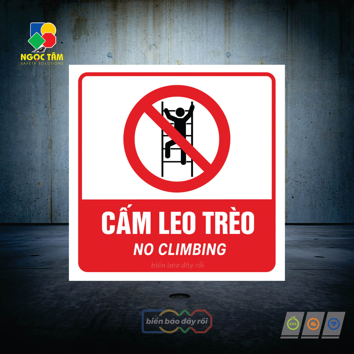 Biển báo cấm leo trèo
