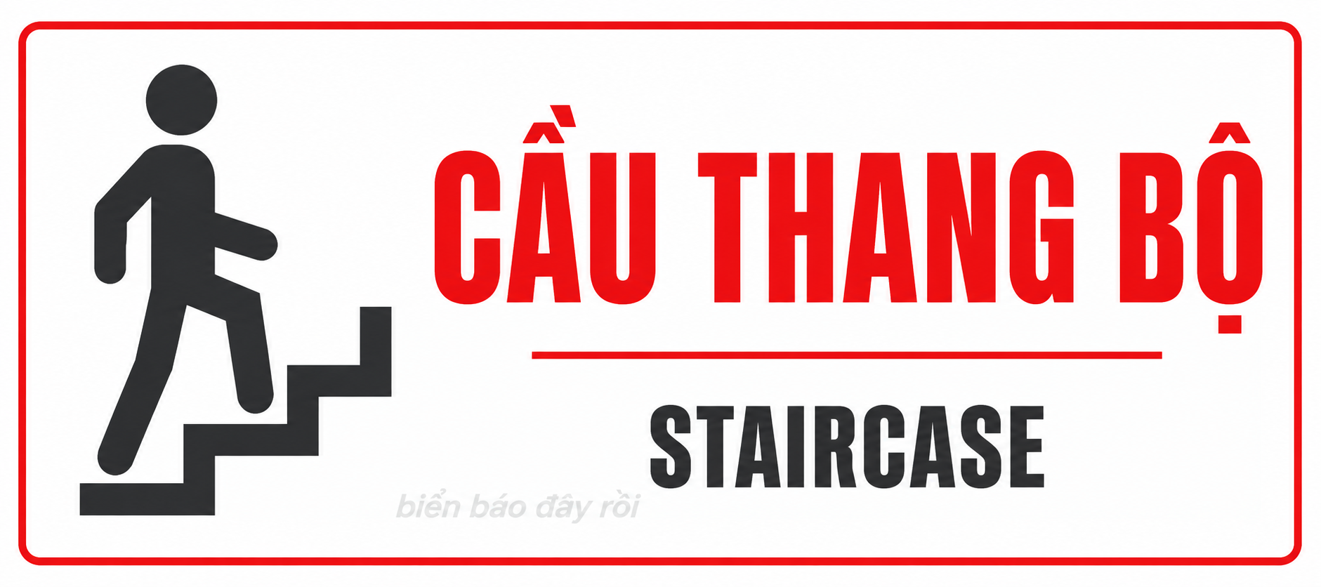 Biển báo chỉ dẫn cầu thang bộ