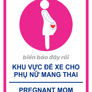 Biển báo chỉ dẫn để xe bà bầu