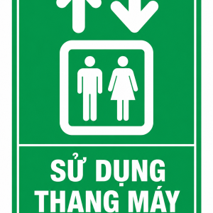 Biển báo chỉ dẫn sử dụng thang máy