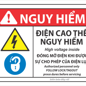 Biển báo điện cao thế nguy hiểm