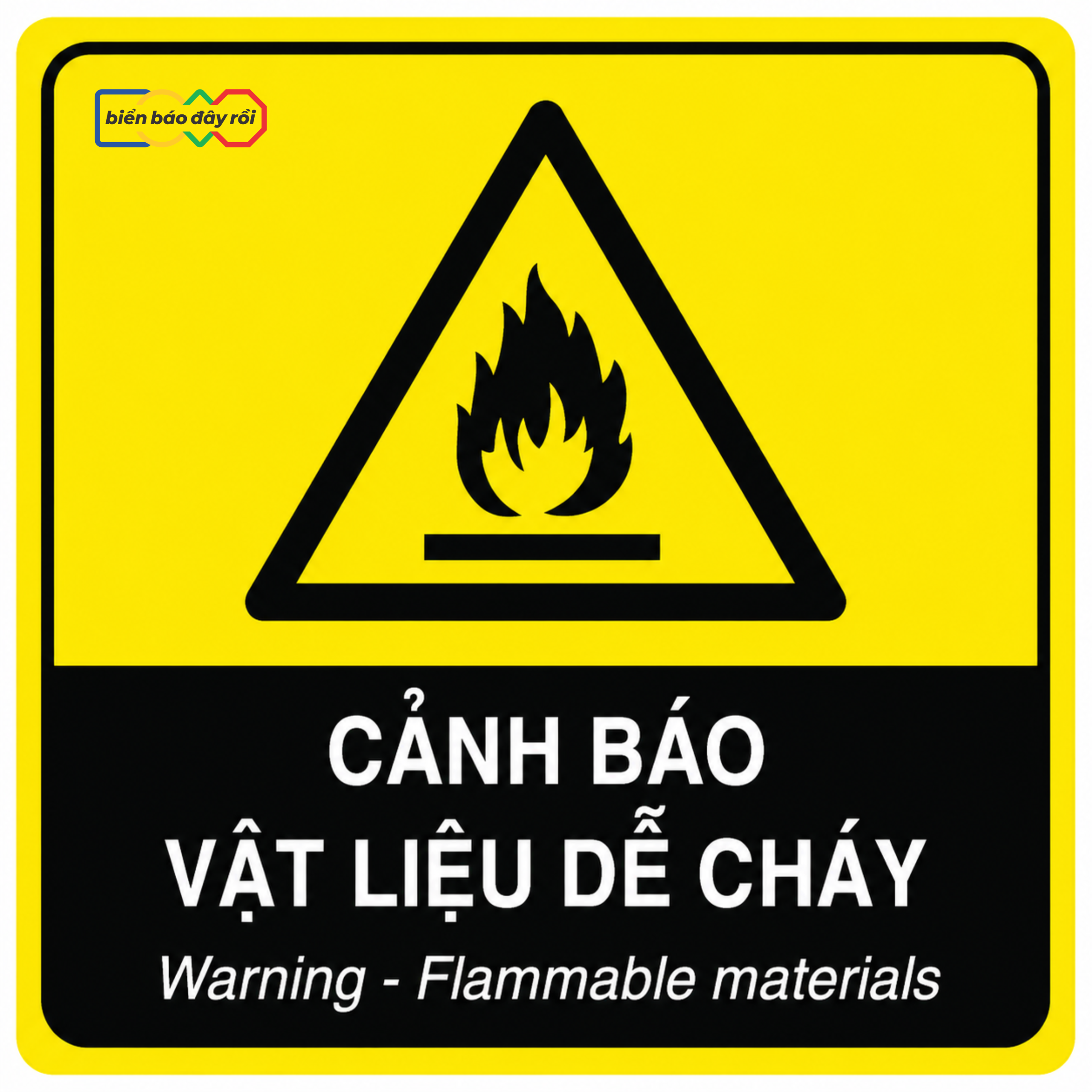 Biển báo hóa chất chất dễ cháy