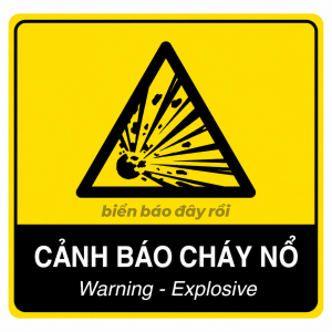 Biển báo hóa chất chất nổ