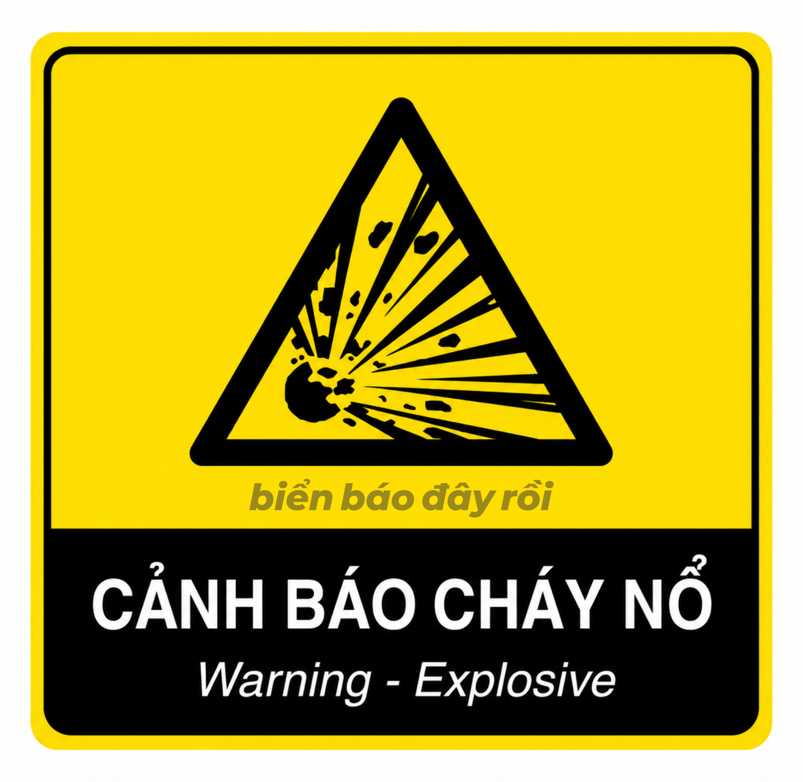 Biển báo hóa chất chất nổ