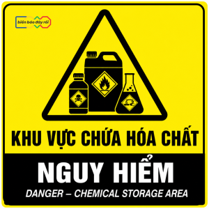 Biển báo hóa chất khu vực hóa chất
