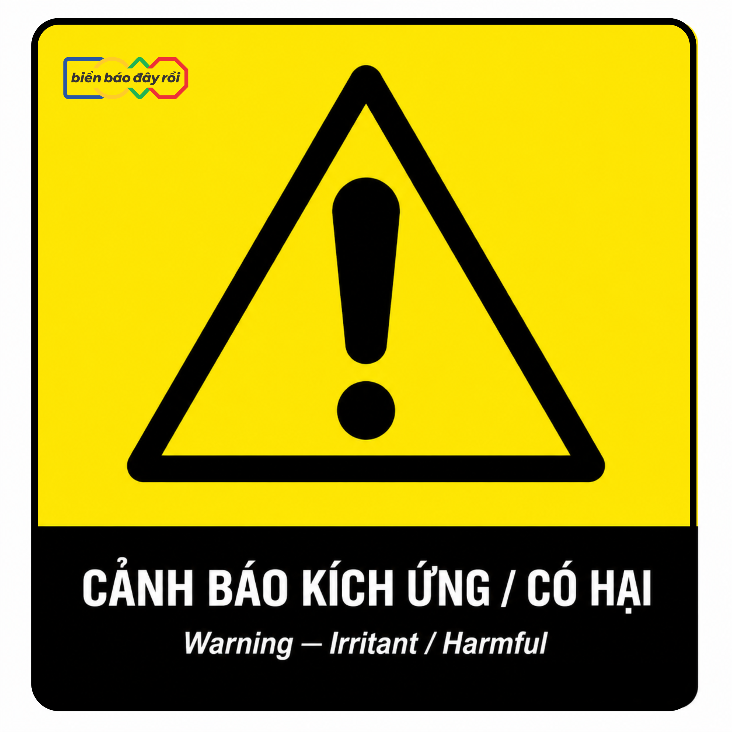 Biển báo hóa chất kích ứng có hại