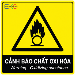 Biển báo hóa chất oxi hóa