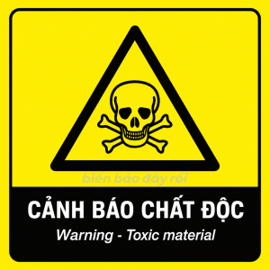 Biển báo nguy hiểm cảnh báo chất độc