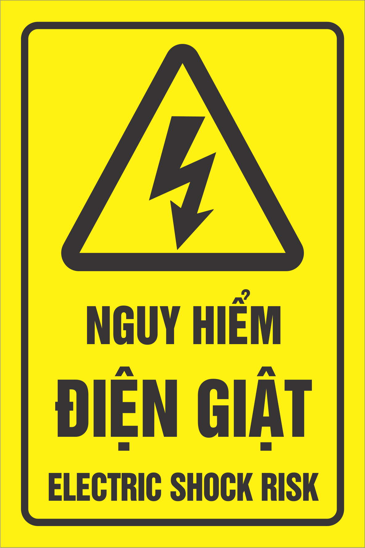 Biển báo nguy hiểm điện giật