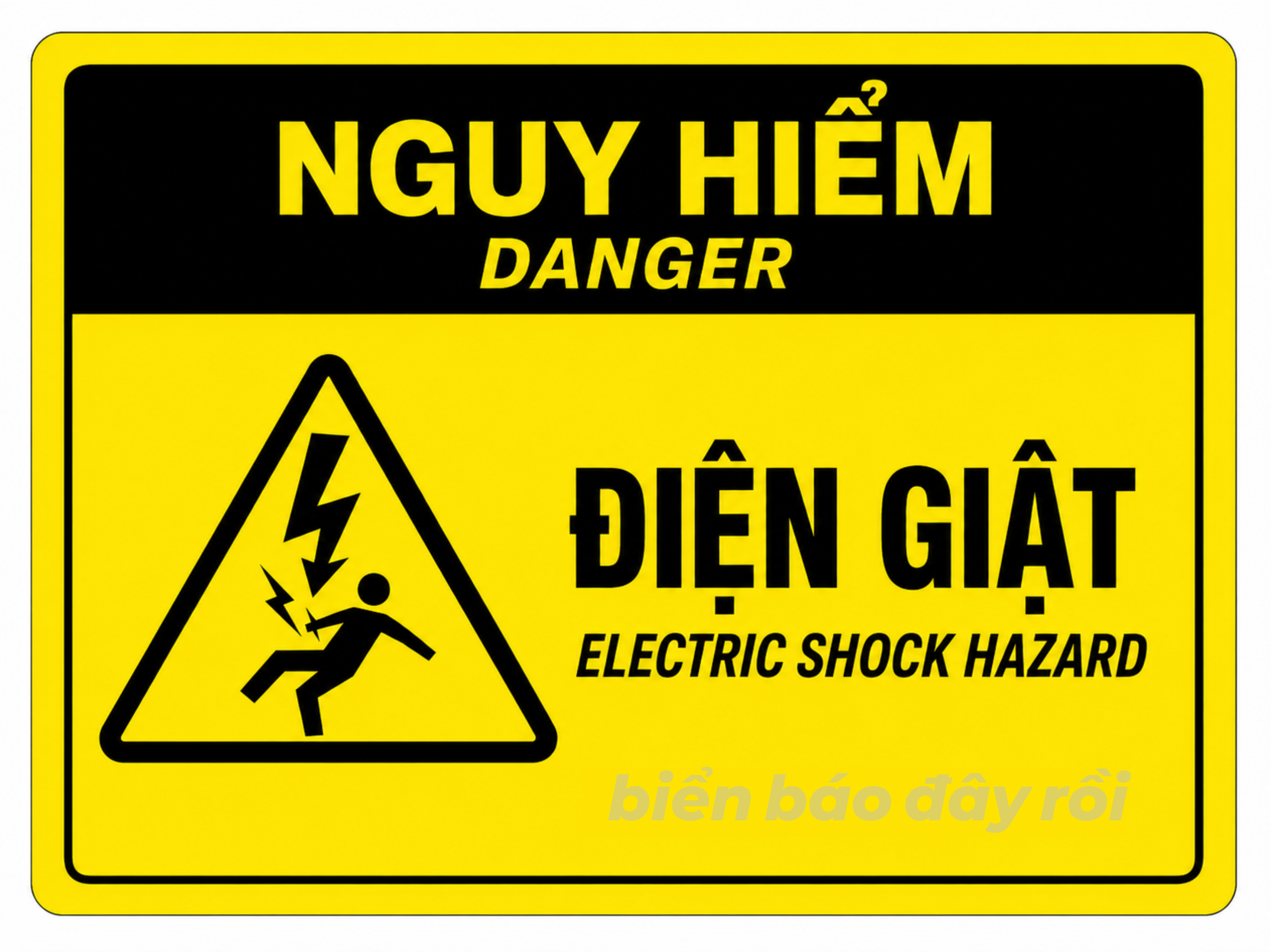 Biển báo nguy hiểm điện giật