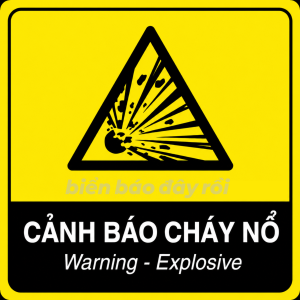 Biển báo nguy hiểm vật liệu dễ nổ