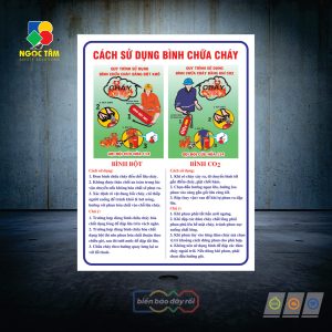 Biển cách sử dụng bình chữa cháy