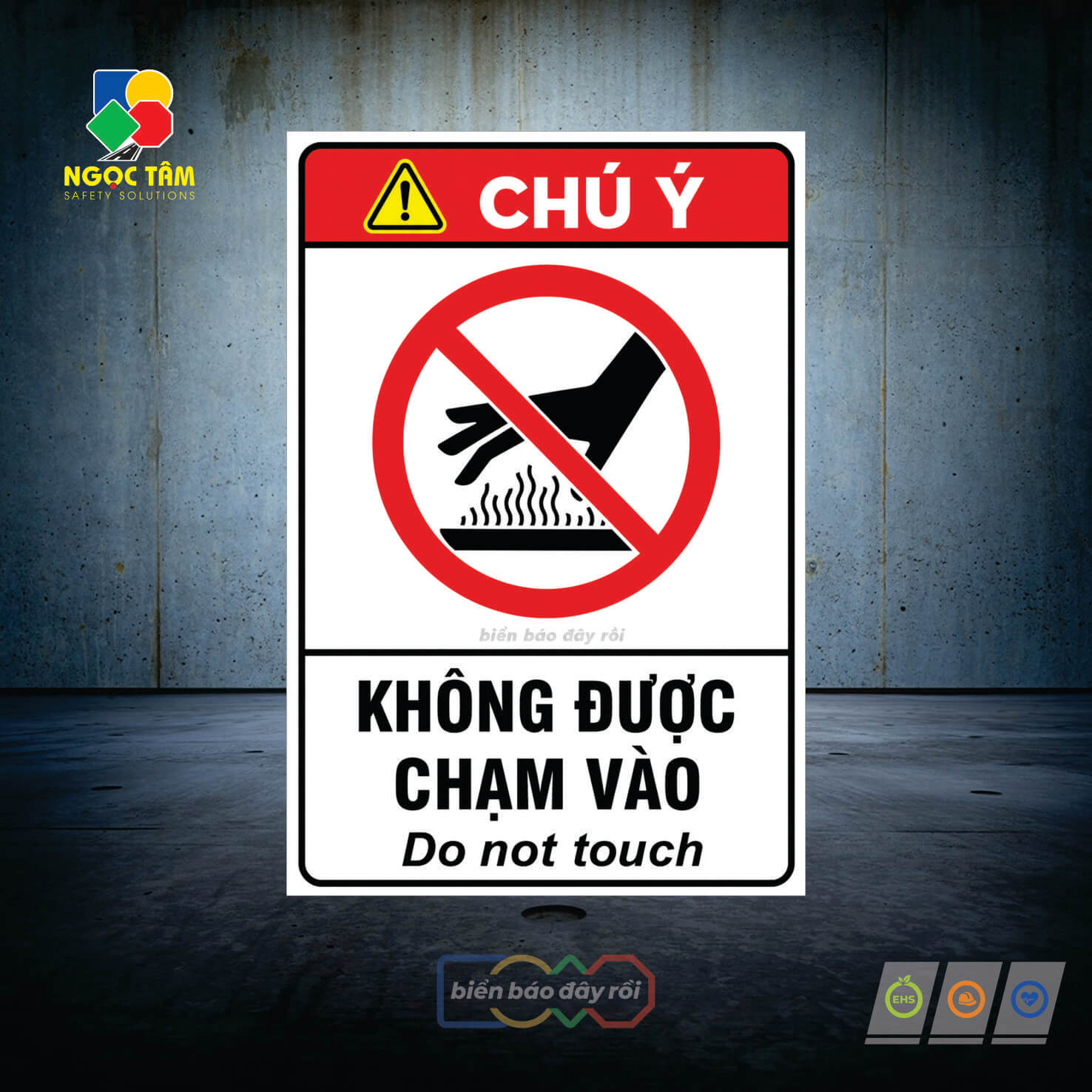 Biển cấm không chạm vào