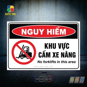 Biển cấm khu vực xe nâng