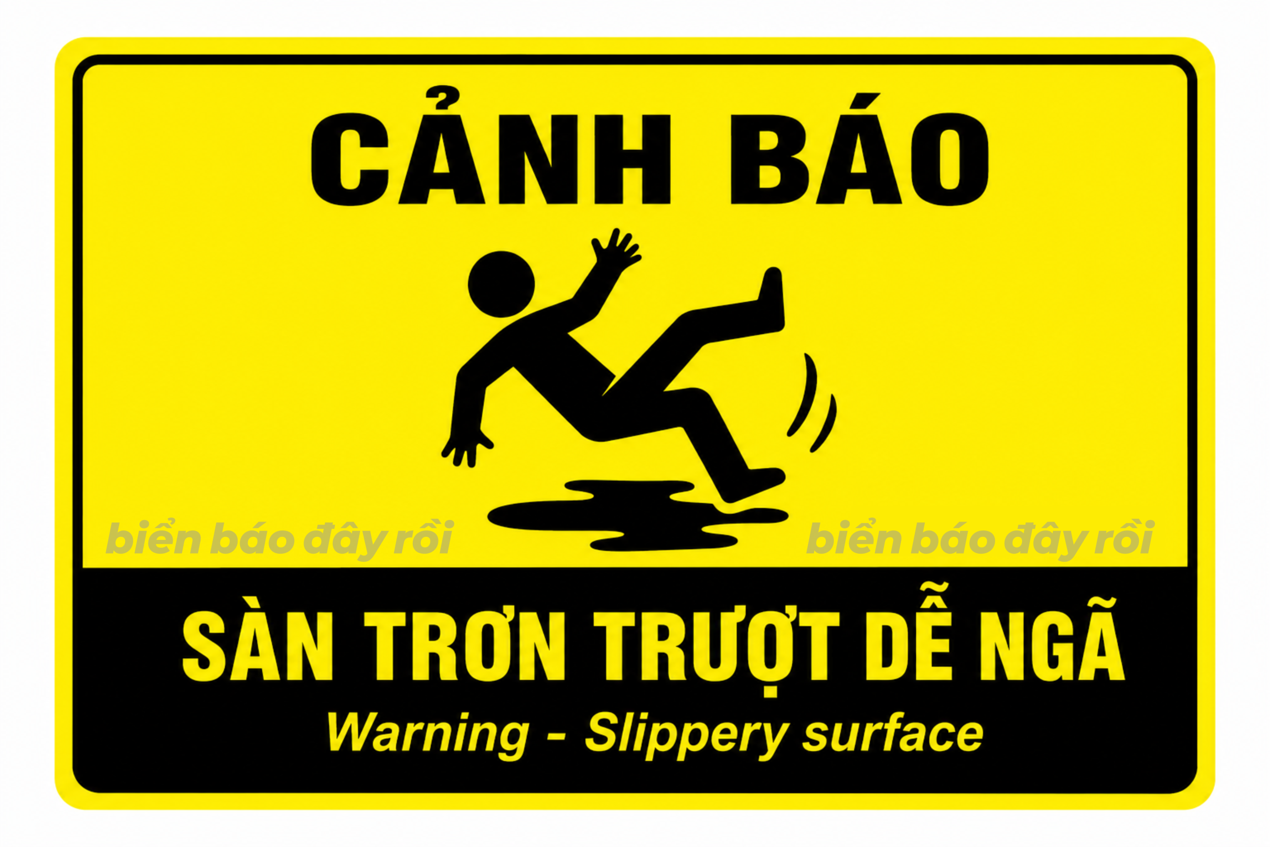 Biển cảnh báo nguy hiểm dễ ngã