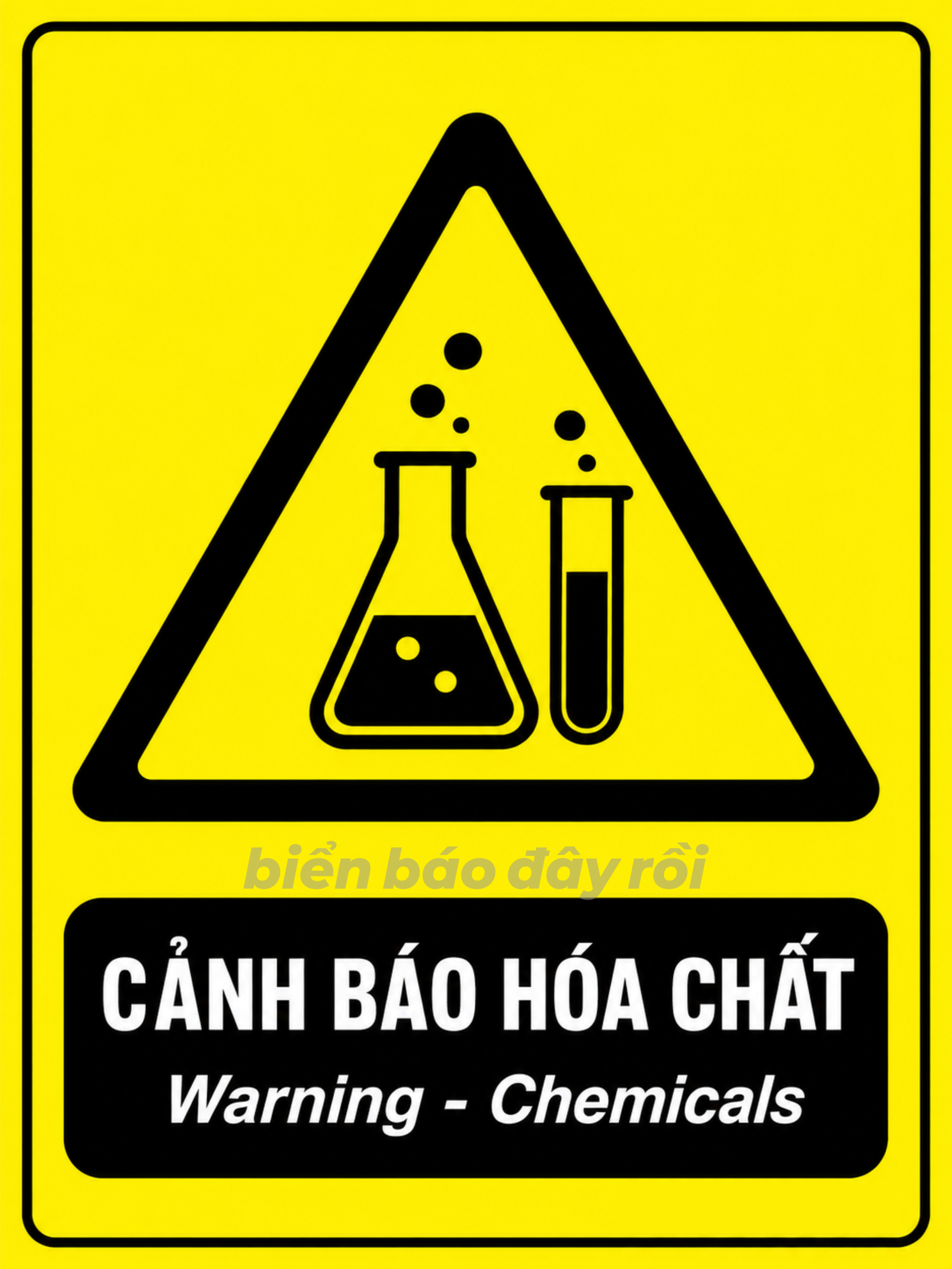 Biển cảnh báo nguy hiểm hóa chất