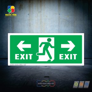 Biển lối thoát EXIT hai bên