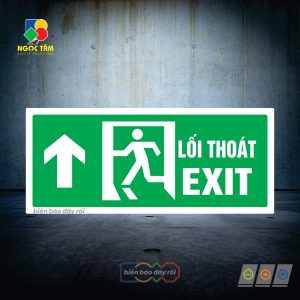 Biển lối thoát EXIT lên trên