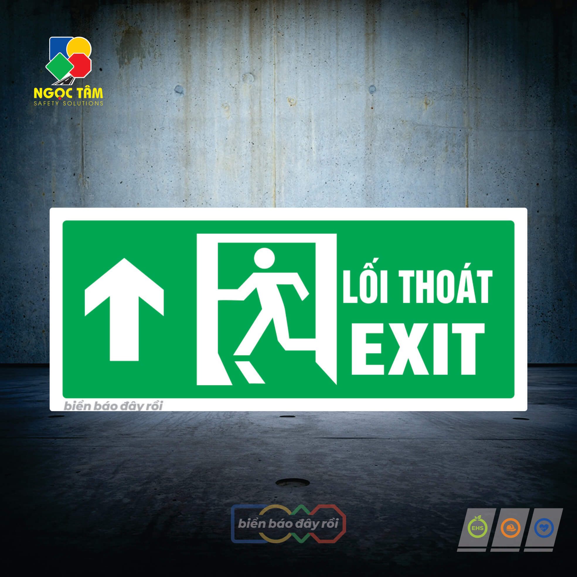 Biển lối thoát EXIT lên trên