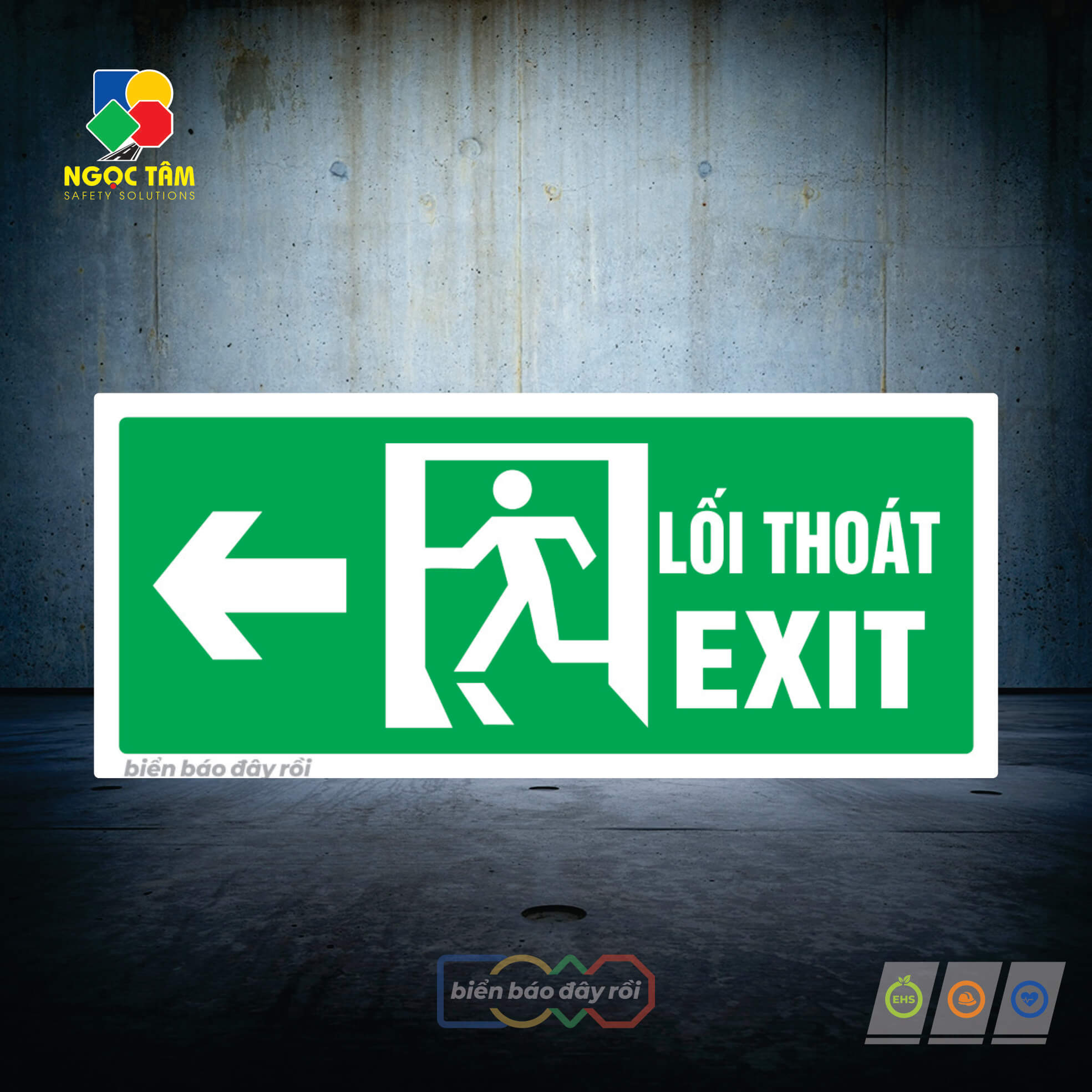 Biển lối thoát EXIT bên trái