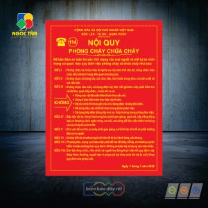 Biển nội quy PCCC