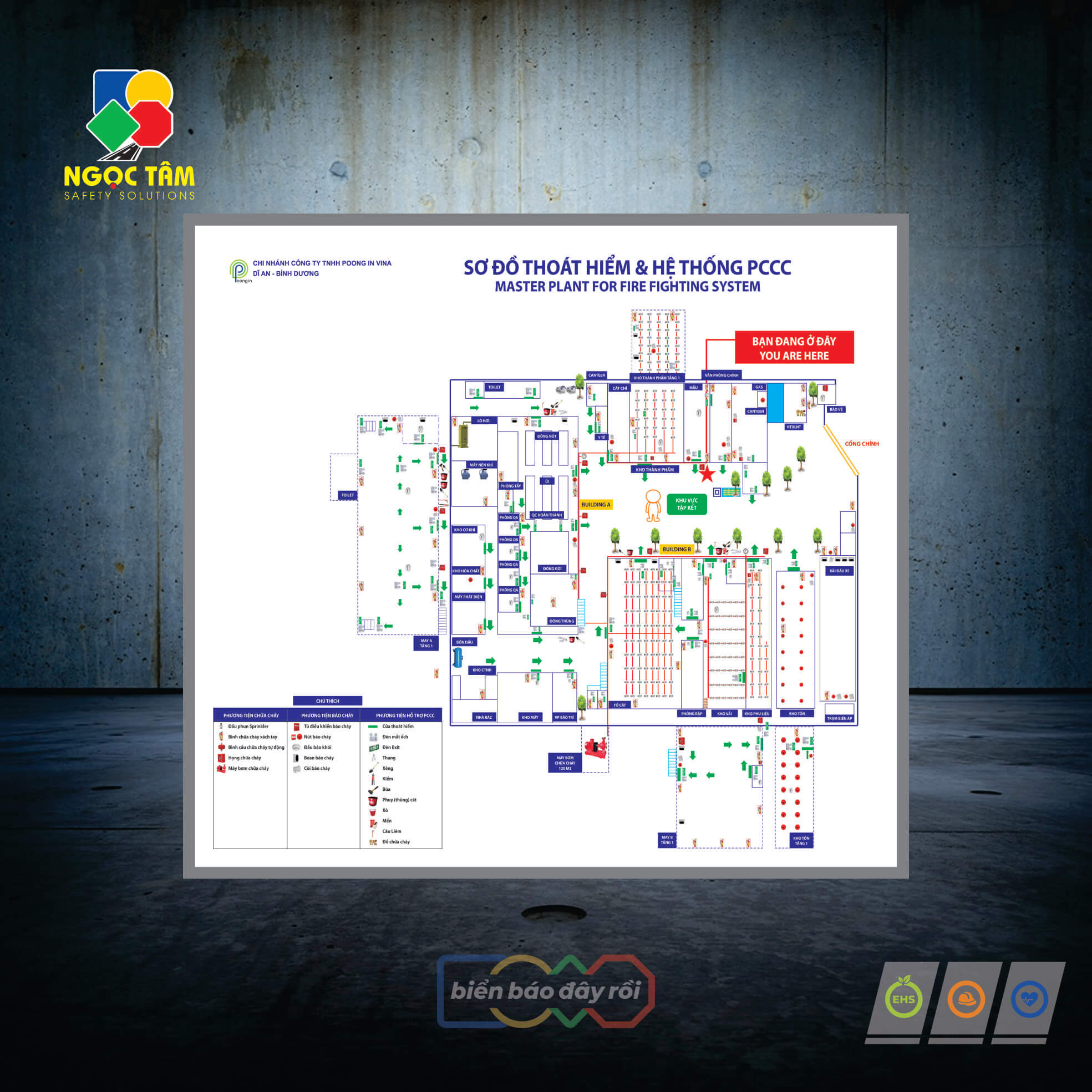 Biển sơ đồ hệ thống PCCC