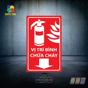 Biển vị trí đặt bình PCCC