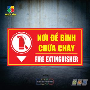 Biển nơi để bình chữa cháy